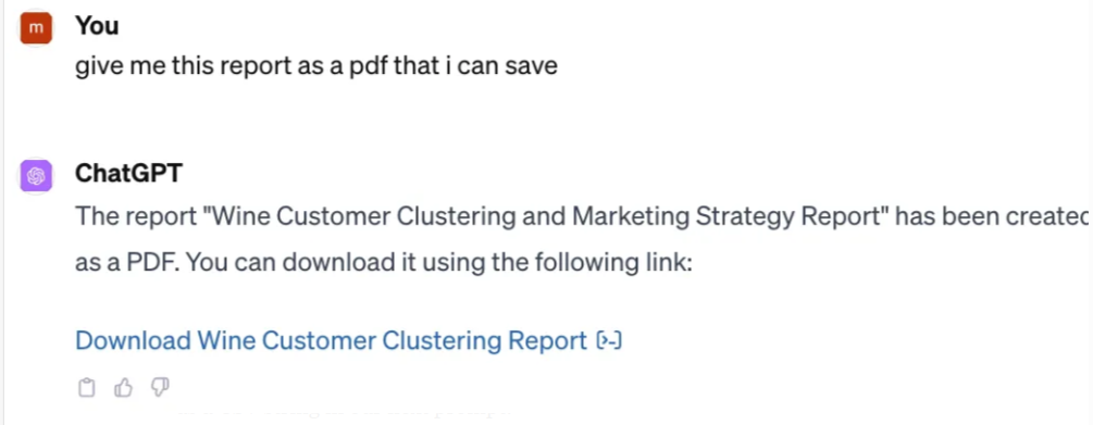 Saving GPT-4's response as a file — Image by author